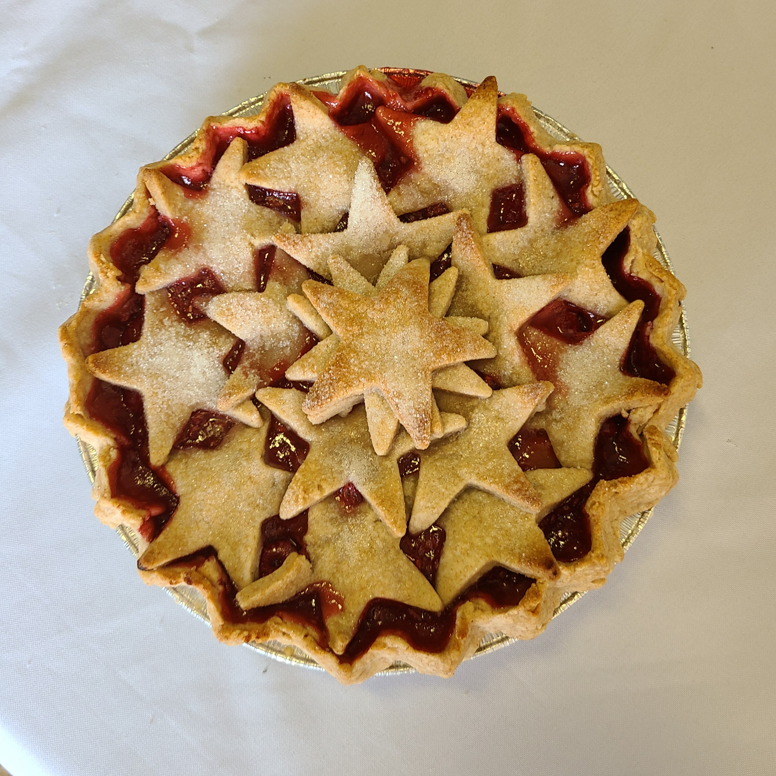 Raspberry Mango Pie