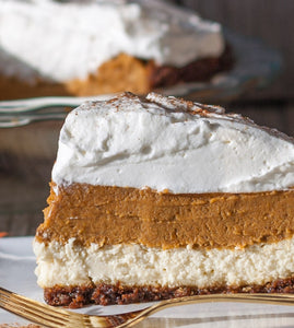 Layered Pumpkin Cheesecake Pie