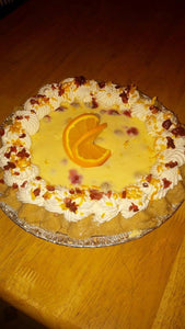 Cranberry Orange Cheesecake Pie